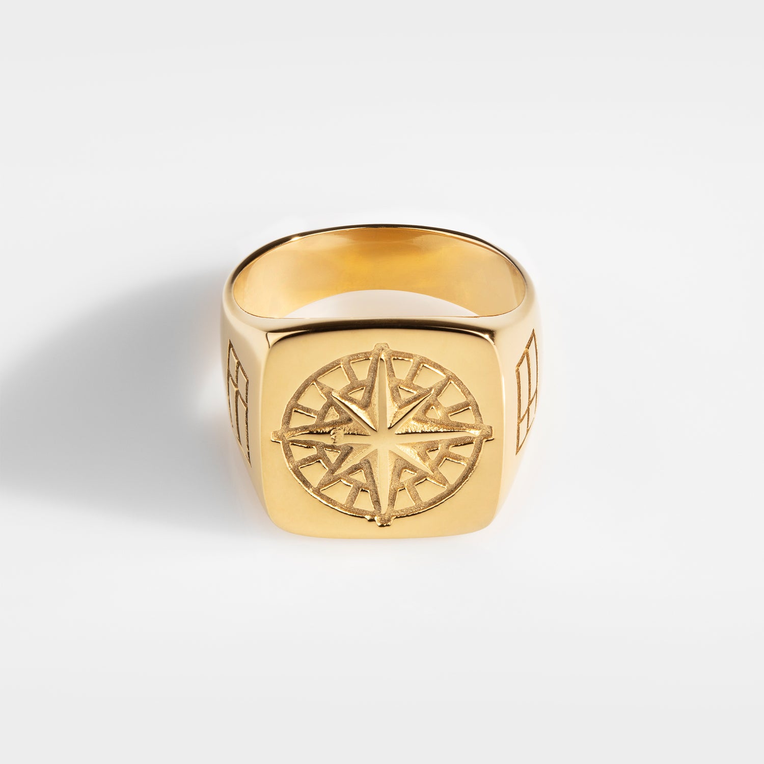 Compass Oversize Signature - Ring i guldton