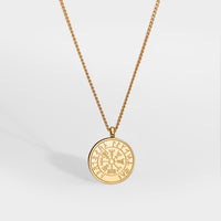 Vegvisir halsband - Guldton